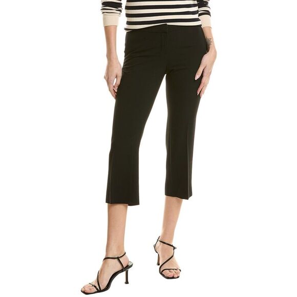 Lafayette 148 New York WomensManhattan Crop Flare Pant Black